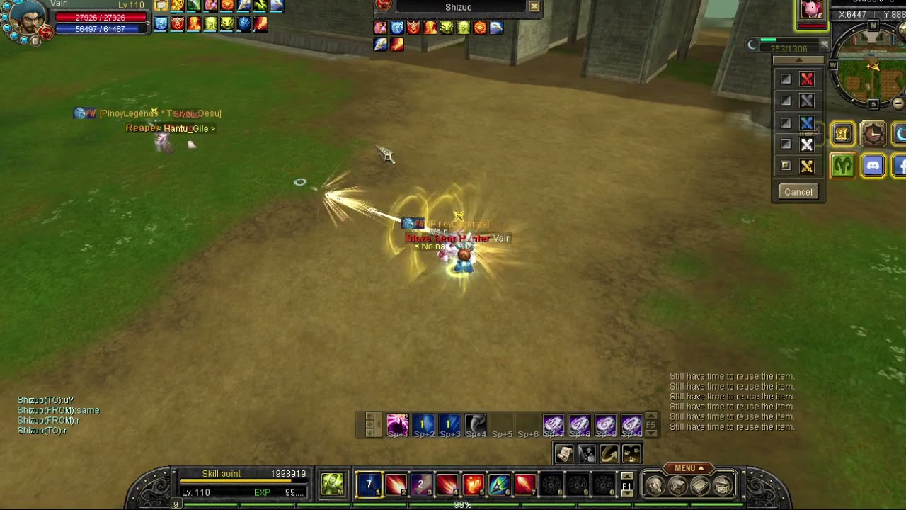Pure Str vs Pure Int PVP Bower 110 cap | Silkroad RedSea Online