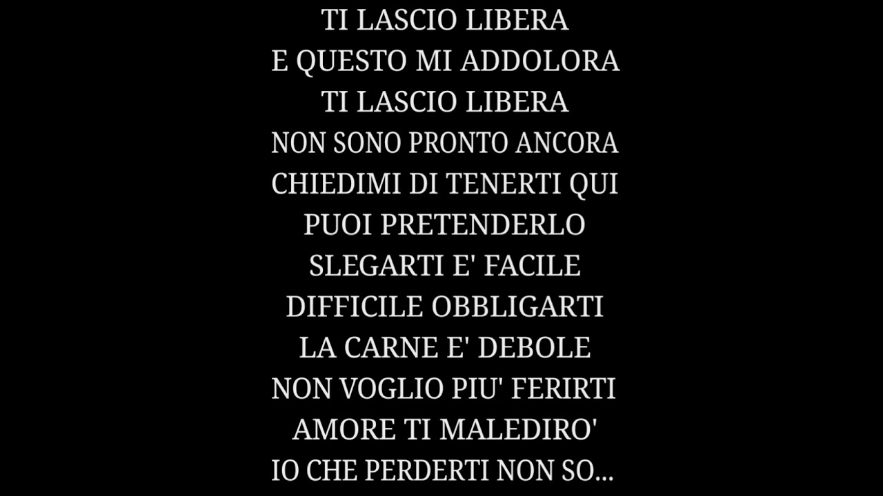 Renato Zero - Libera. Base Karaoke.