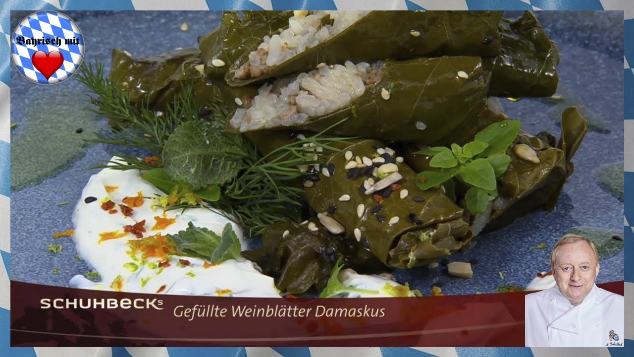 Alfons Schuhbeck - Gef&uuml;llte Weinbl&auml;tter Damaskus