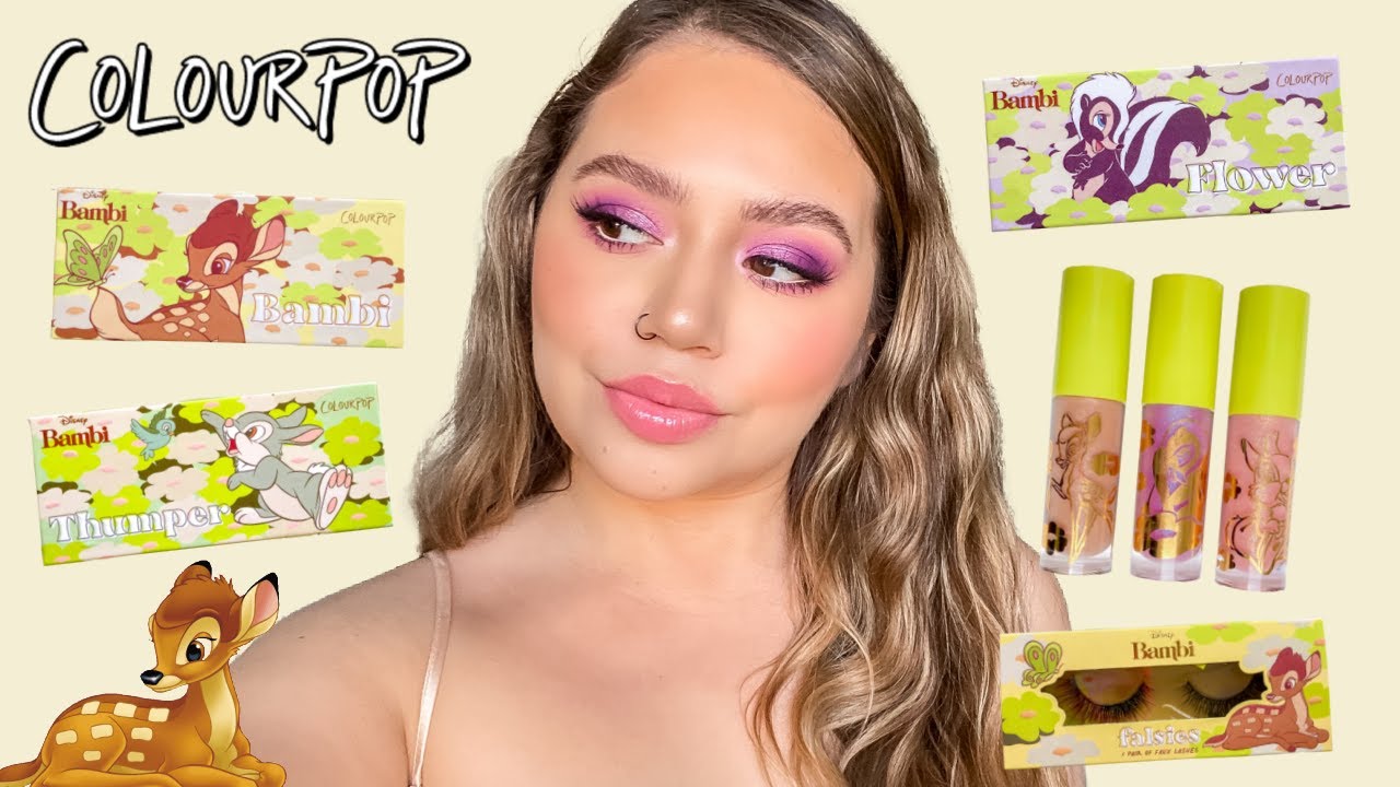 COLOURPOP X BAMBI COLLECTION | SWATCHES, TUTORIAL + REVIEW | Makeupbytreenz
