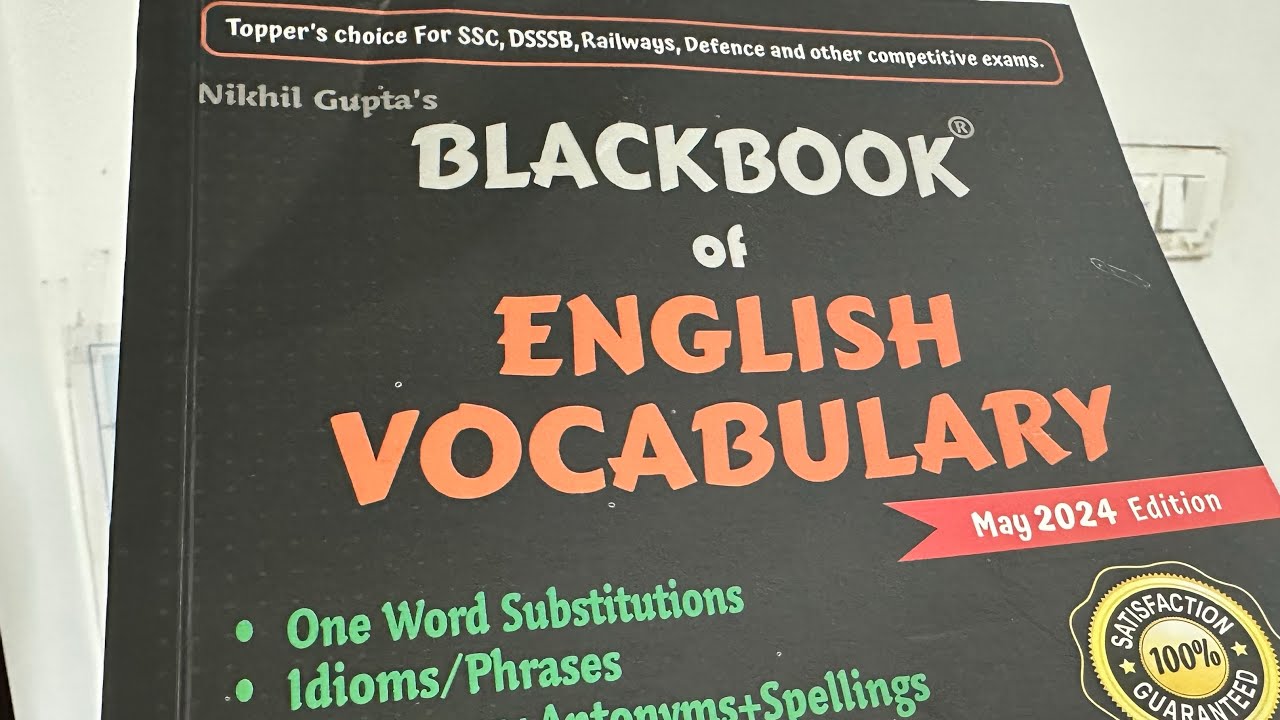 Black book of English vocabulary - Book review