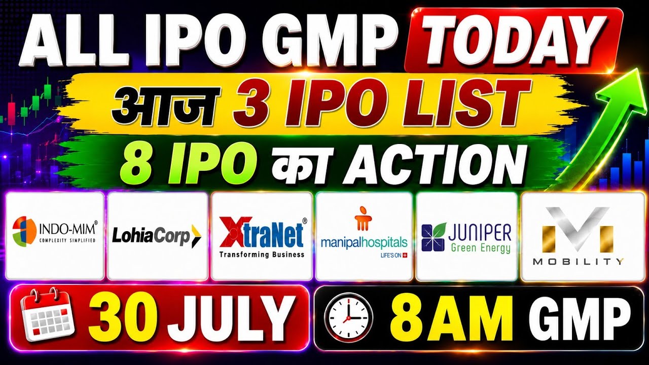 All ipo gmp today🤑indo mim ipo gmp today🔥lohia corp ipo gmp🤑xtranet ipo gmp✅manipal hospitals ipo✅