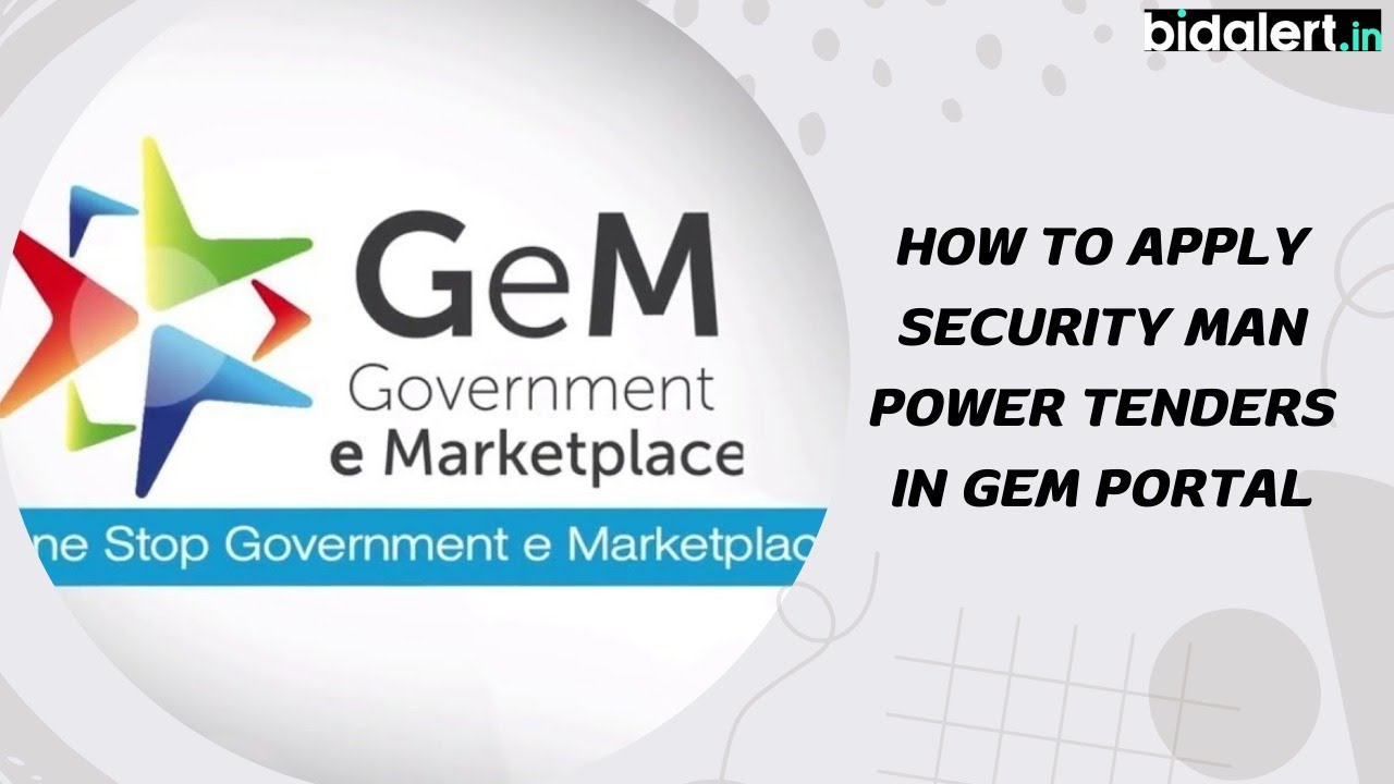 How To Apply Security Manpower Service Tenders in GEM Portal || Tenders || Bidding || Bidalert ||