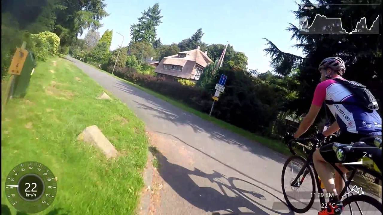 Roadbike Posbank climb route part 1