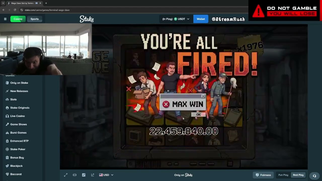 TRAINWRECK JUST HIT THE BIGGEST WIN IN ONLINE SLOT HISTORY $50,000,000 MAX WIN ON WAGE SLAVE