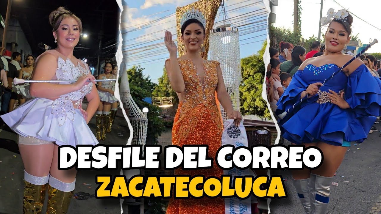 💯 Con la cantidad más grande de carrozas | Impresionante desfile del CORREO EN ZACATECOLUCA 2024 ✨