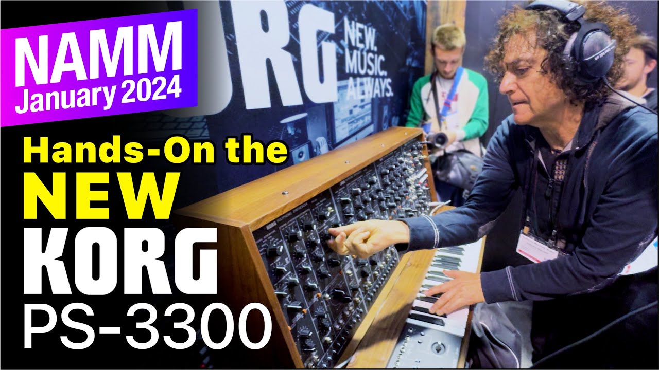 Подробный обзор нового Korg PS-3300 FS на выставке NAMM 2024