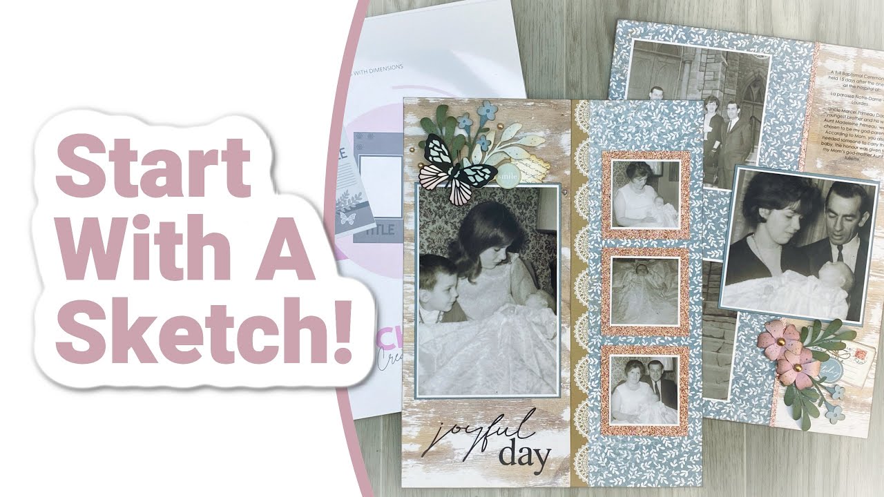 How To Work With Original Photos |Scrapbook Layout | Baby Album | CTMH Cosette Collection