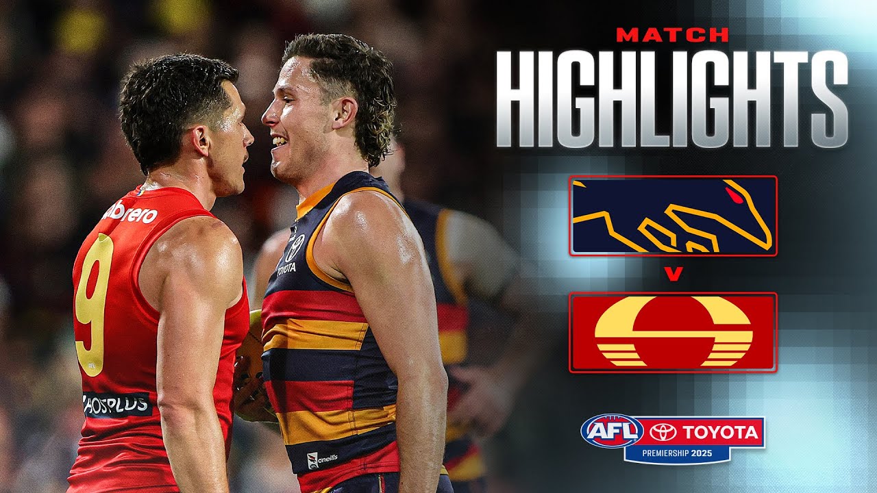 Adelaide Crows v Gold Coast Suns Highlights | Round 19, 2025 | AFL