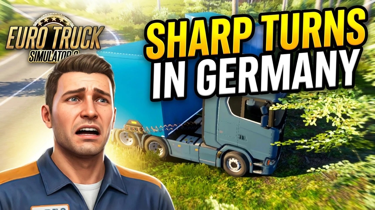 Euro Truck Simulator 2 | Narrow Roads & Sharp Turns | Hardcore Trucking In Germany