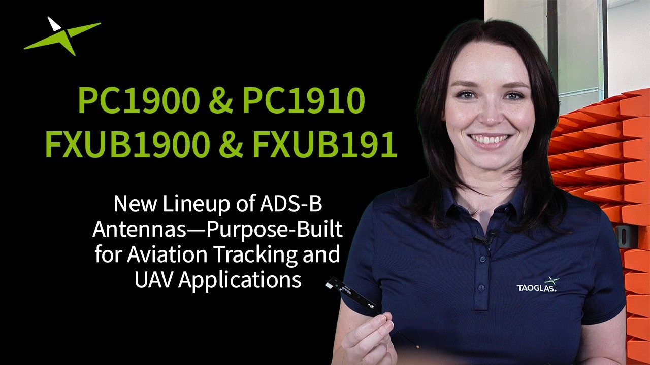 PC1900, PC1910, FXUB1900 & FXUB1910 | Compact ADS-B Antennas for UAVs & Aviation Tracking | Taoglas