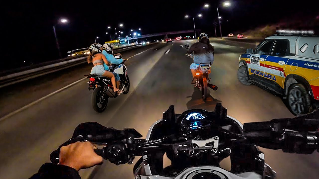 FUG4 NA BR DE TIGER SPORT SÓ O CANO REMAPEADA🔥NOTURNO 1200,XJ6,GSX750…