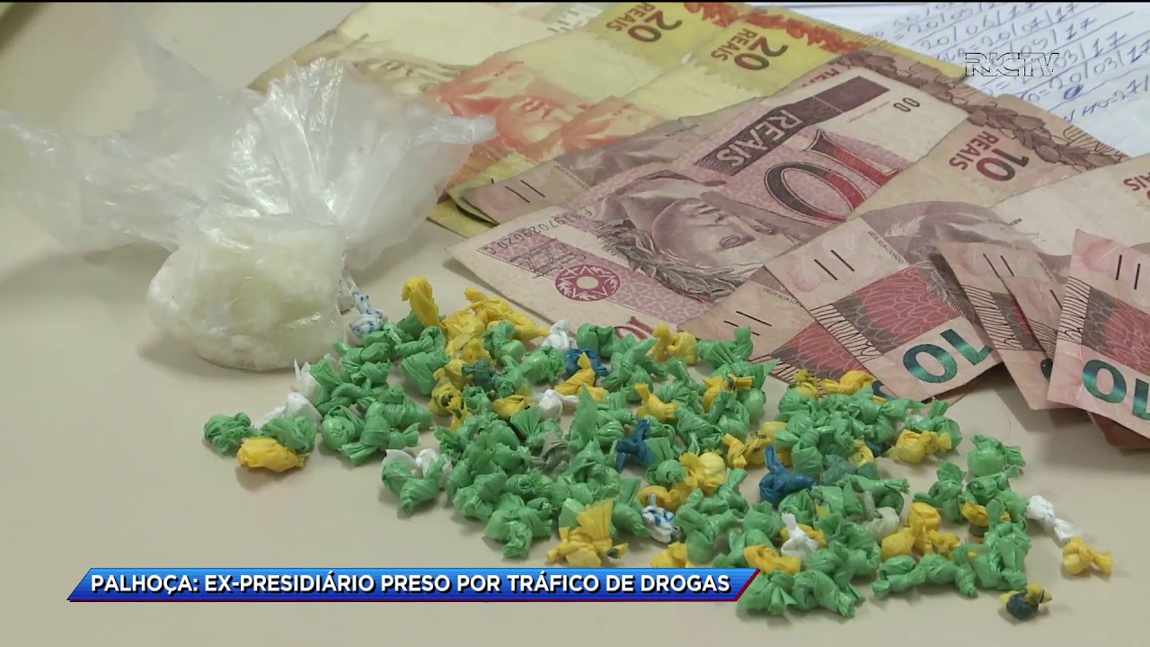Palhoça: ex-presidiário preso por tráfico de drogas