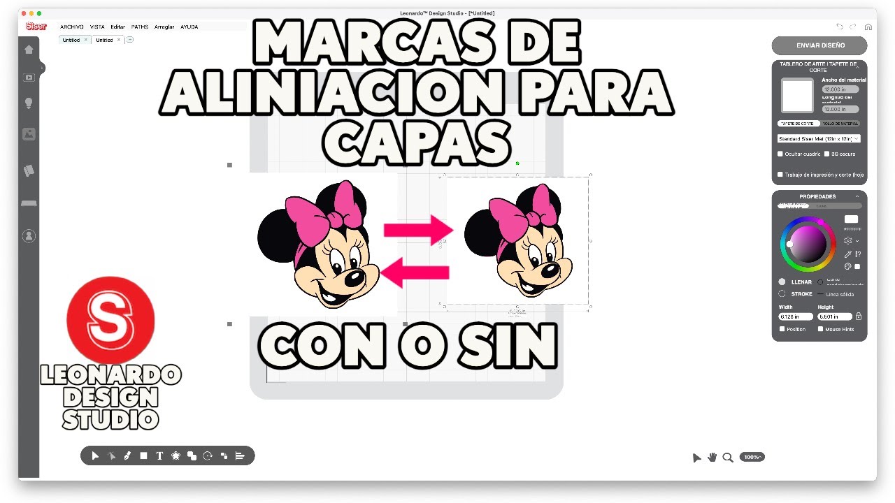 Como colocar y quitar marcas de alineación para capas en Leonardo Design Studio
