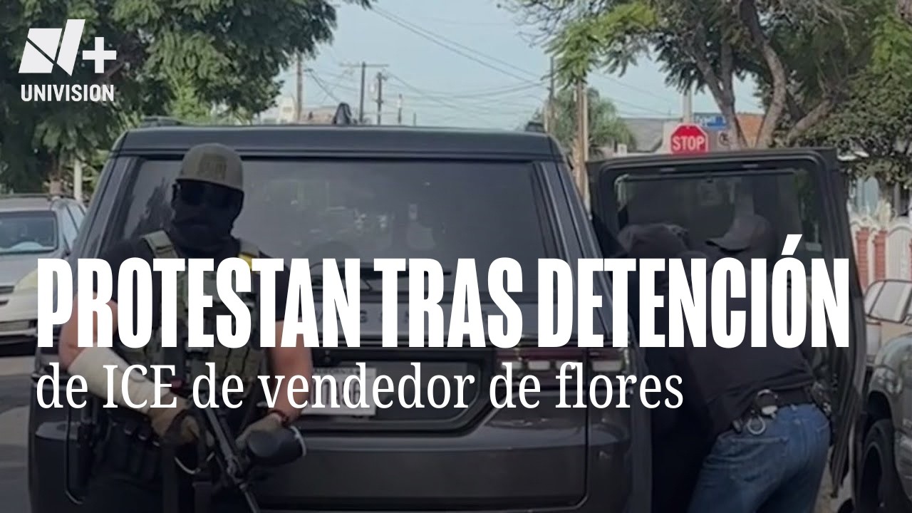 Comunidad protesta tras detención de vendedor de flores en redada de ICE en Boyle Heights