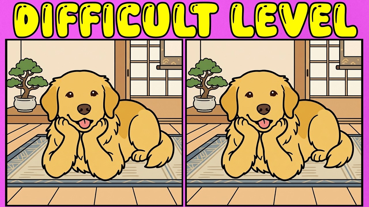 【Spot the difference】💫 Elite Brain Exercise: Find 3 Differences