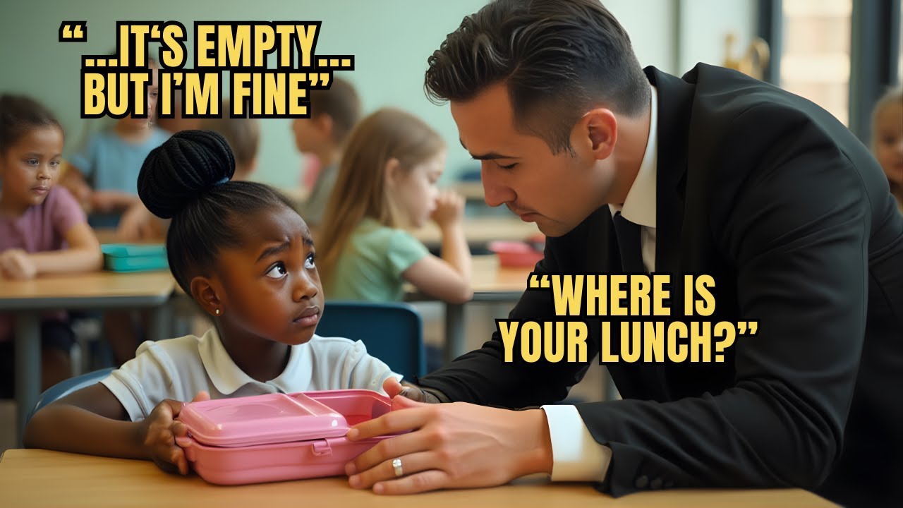 Millionaire CEO Visits School and Saw Black Maid's Daughter with Empty Lunch Box—The Truth Choke Him