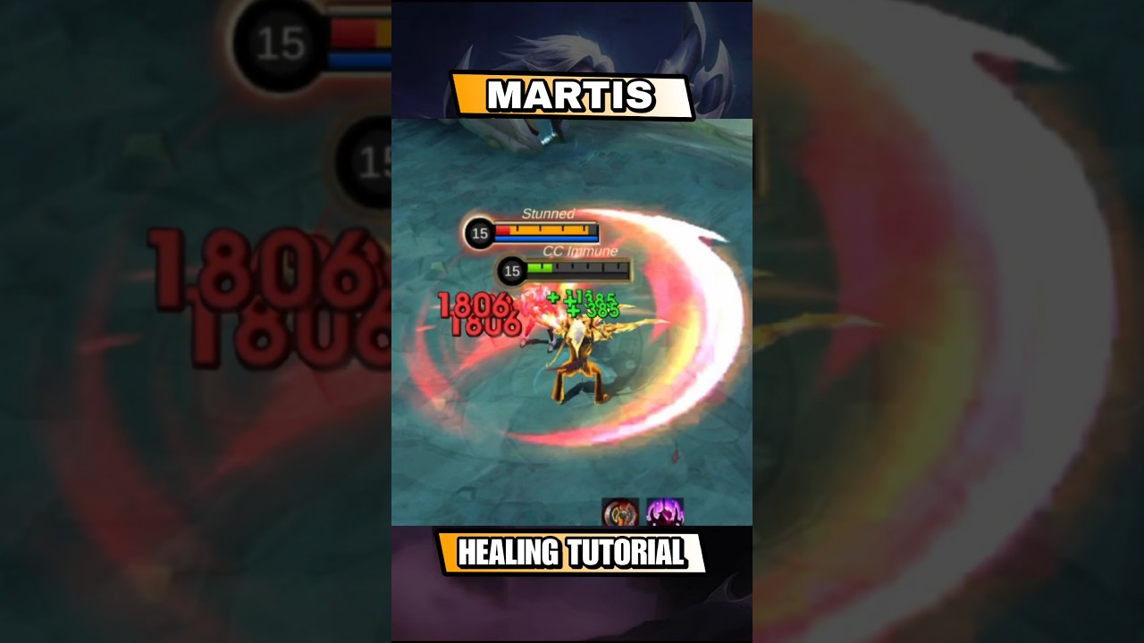 MARTIS HEALING TUTORIAL AND BEST BUILD #mlbb #shorts #martis