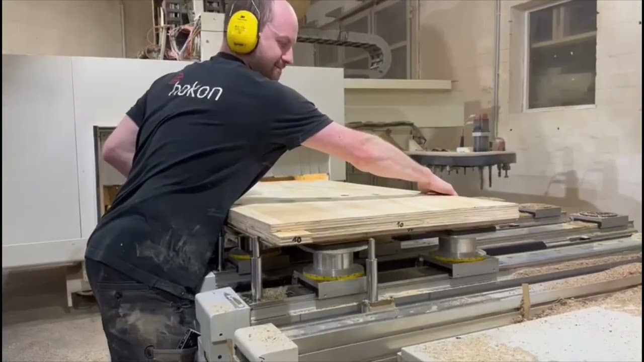 Production of steps covered with parquet