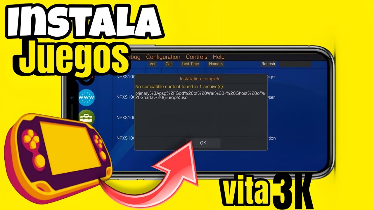 Instalar Correctamente Los Juegos En Vita3K Android||Solución No Compatible Content Juegos Vita3k ||
