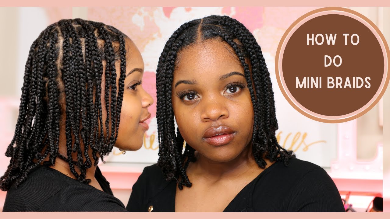How I Did Individual Mini Braids | Natural Hair Protective Style