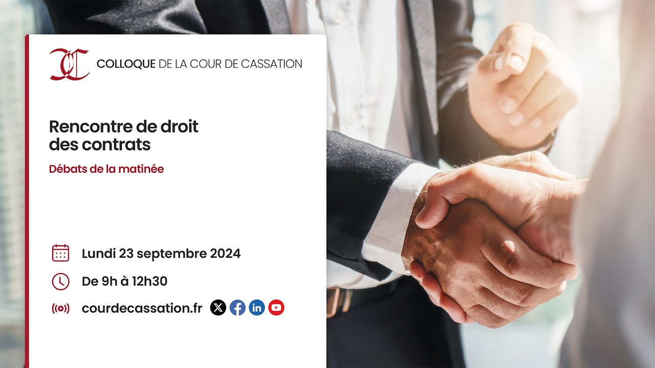 Rencontre de droit des contrats - Débats de la matinée