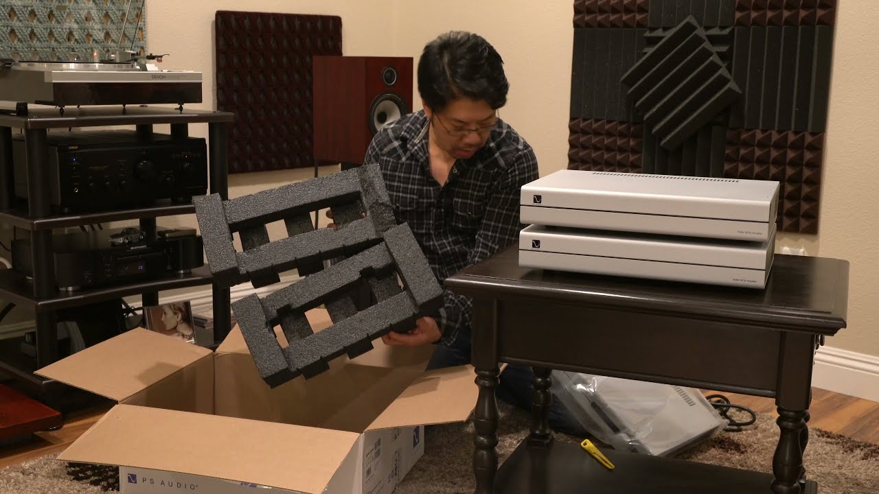 PS Audio Stellar Gain Cell DAC & M700  Mono Blocks Set Up, Unboxing