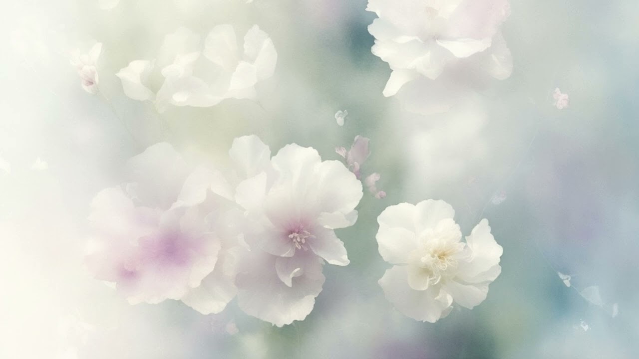 Floral Watercolours TV Screensaver – TV Wallpaper – 4 Hours – No Music, No Sound