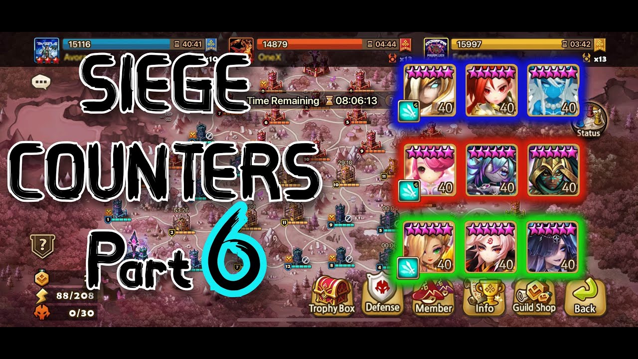 Siege Defense Counters Part 6 - Summoners War
