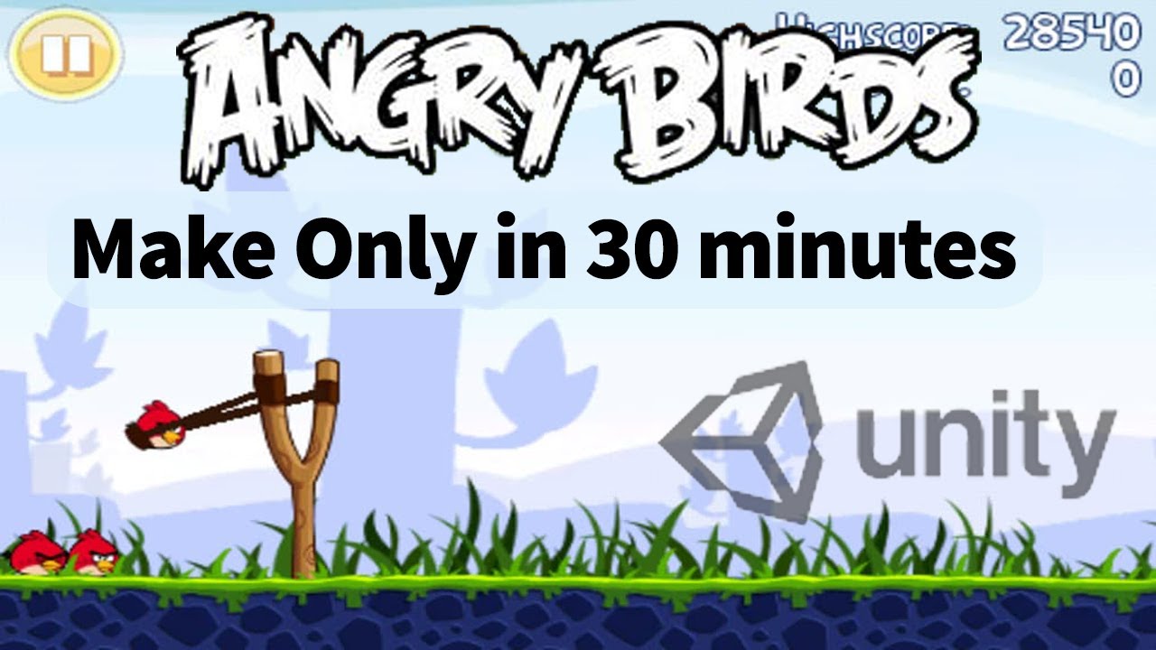 Angry Birds Game Only in 30 Min in Unity2D (Hindi Tutorial) ANGRY BIRDS | I Make Game in only 30 Min
