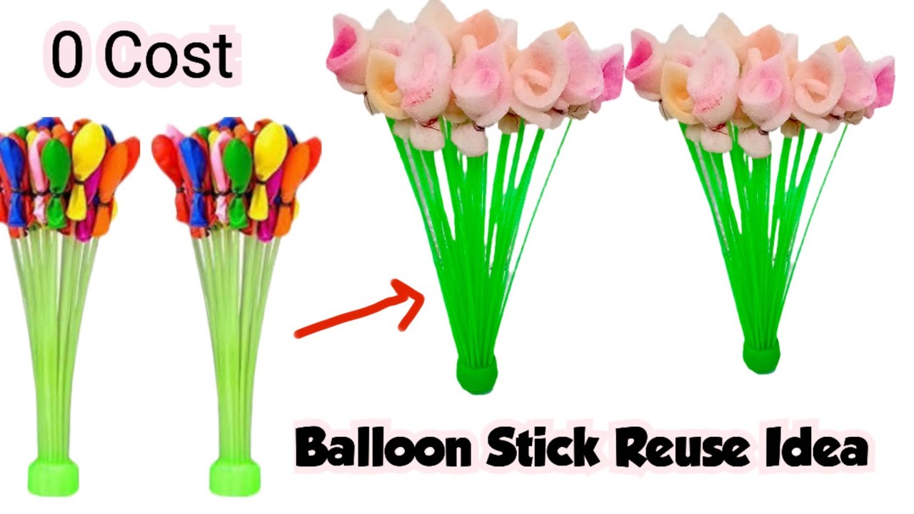 Holi Water Balloon Stick Reuse Idea|Holi Craft ideas|Holi activity