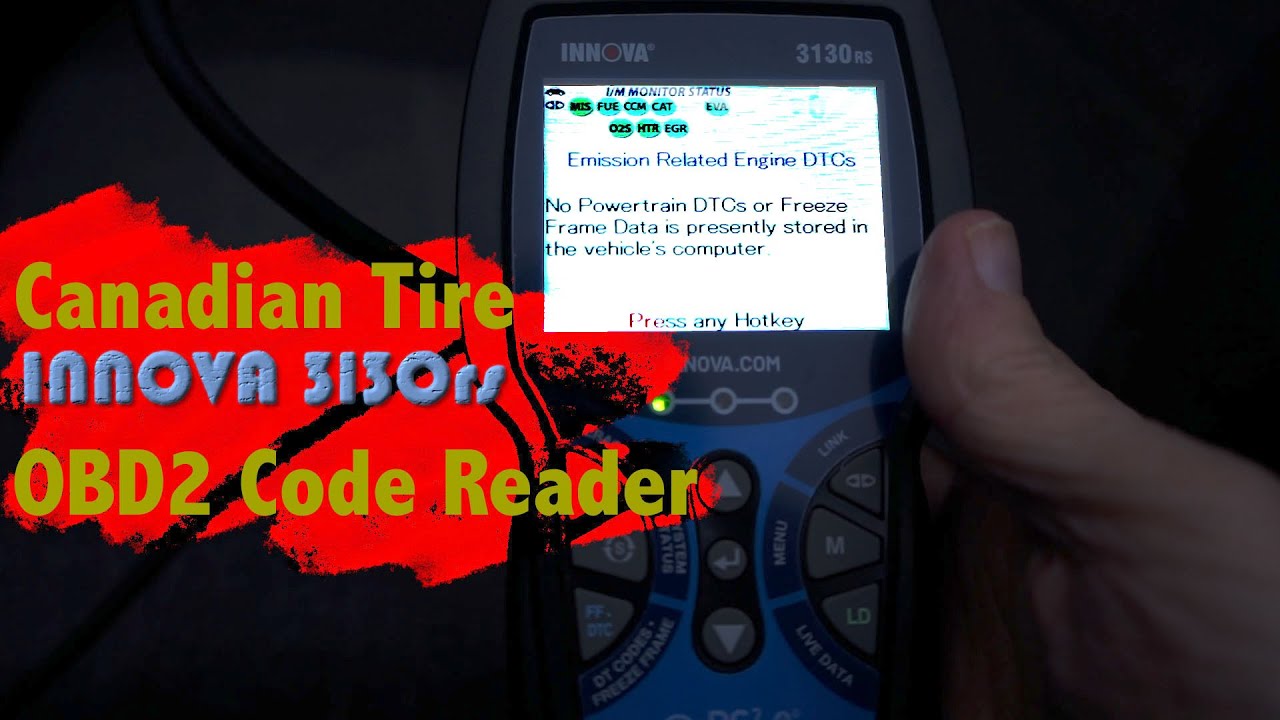Innova 3130rs OBD2 reader. Not a Review.