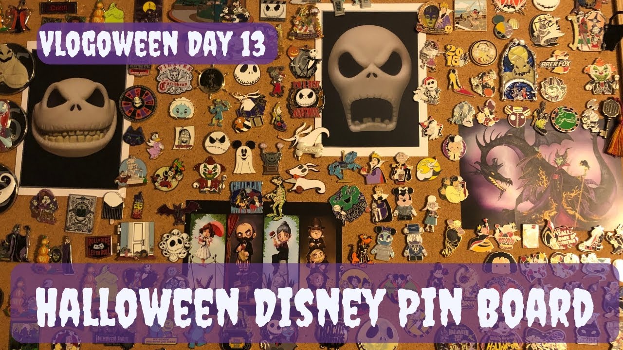Disney Pin Collection | HALLOWEEN PIN BOARD | Vlogoween Day 13