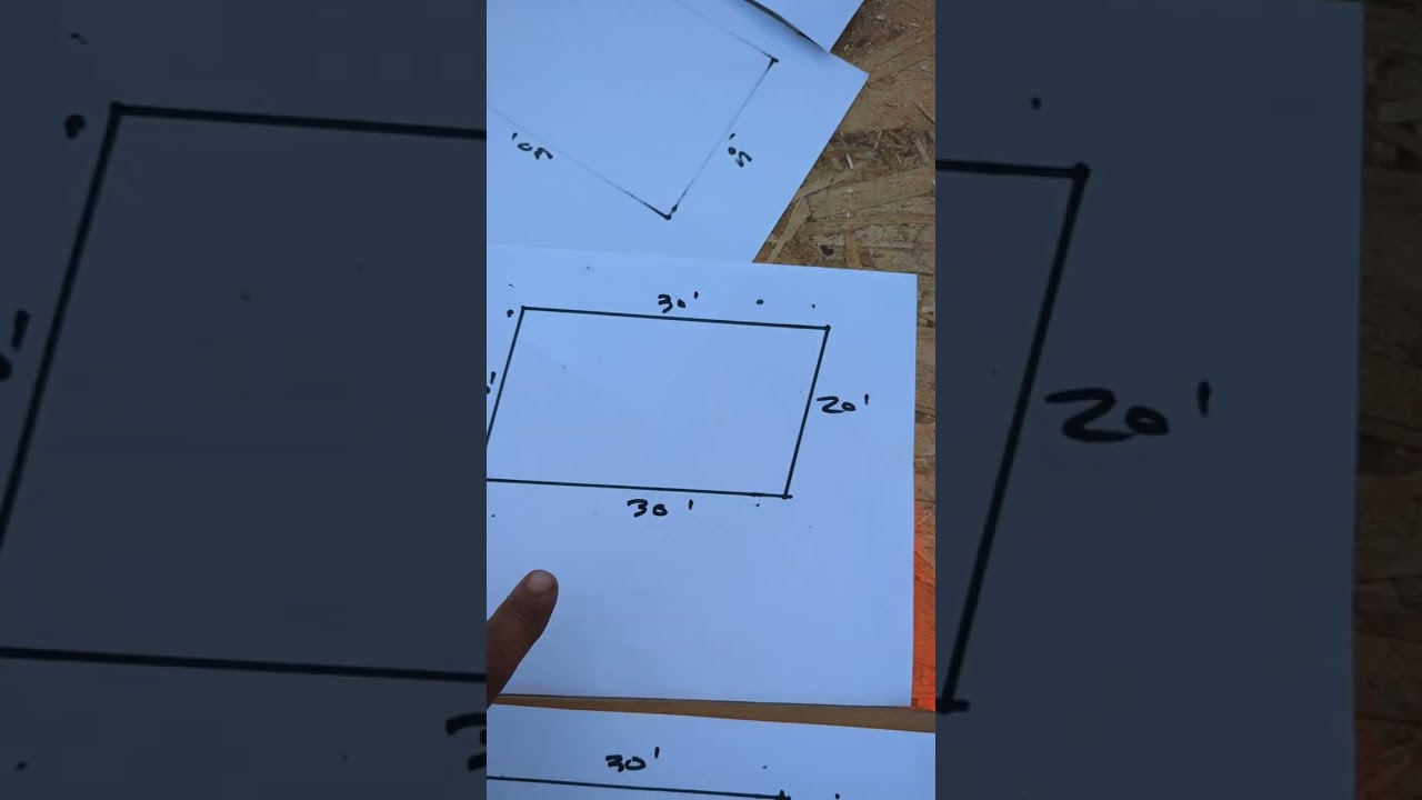 How to square your foundation , wall or anything else