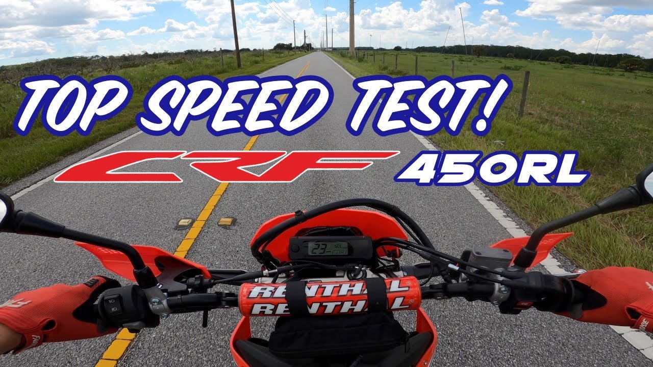 2022 Honda CRF450RL Top Speed and High Speed Road Handling | How fast does it go?