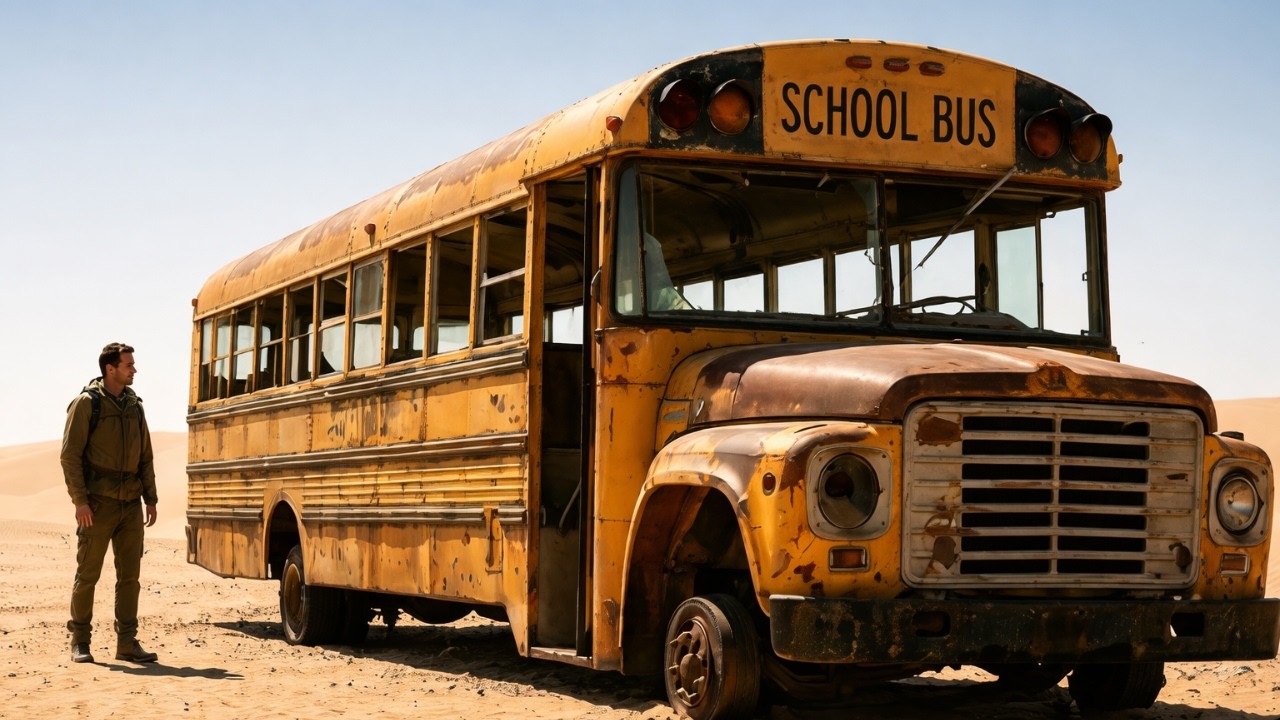 I Found A School Bus Buried in the Desert&hellip; Can It Run Again?