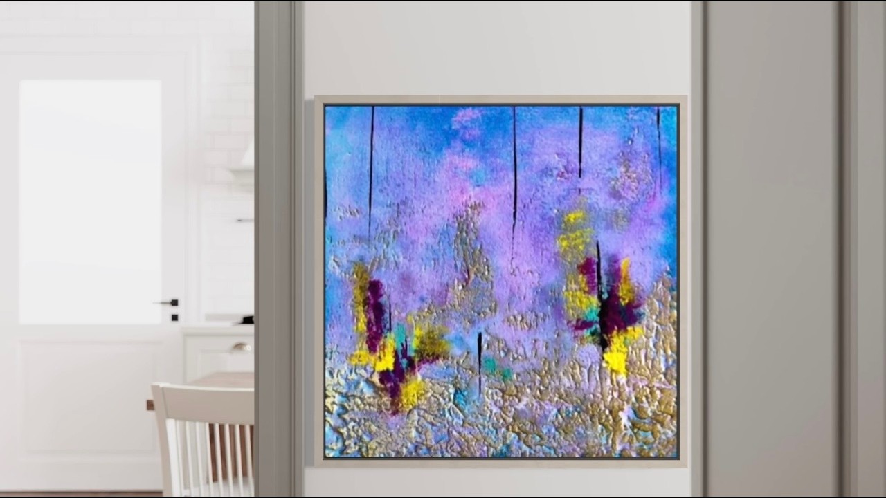 Emphasise Textured Artpiece  with Beautiful Details. Layered painting with Transparency #abstract