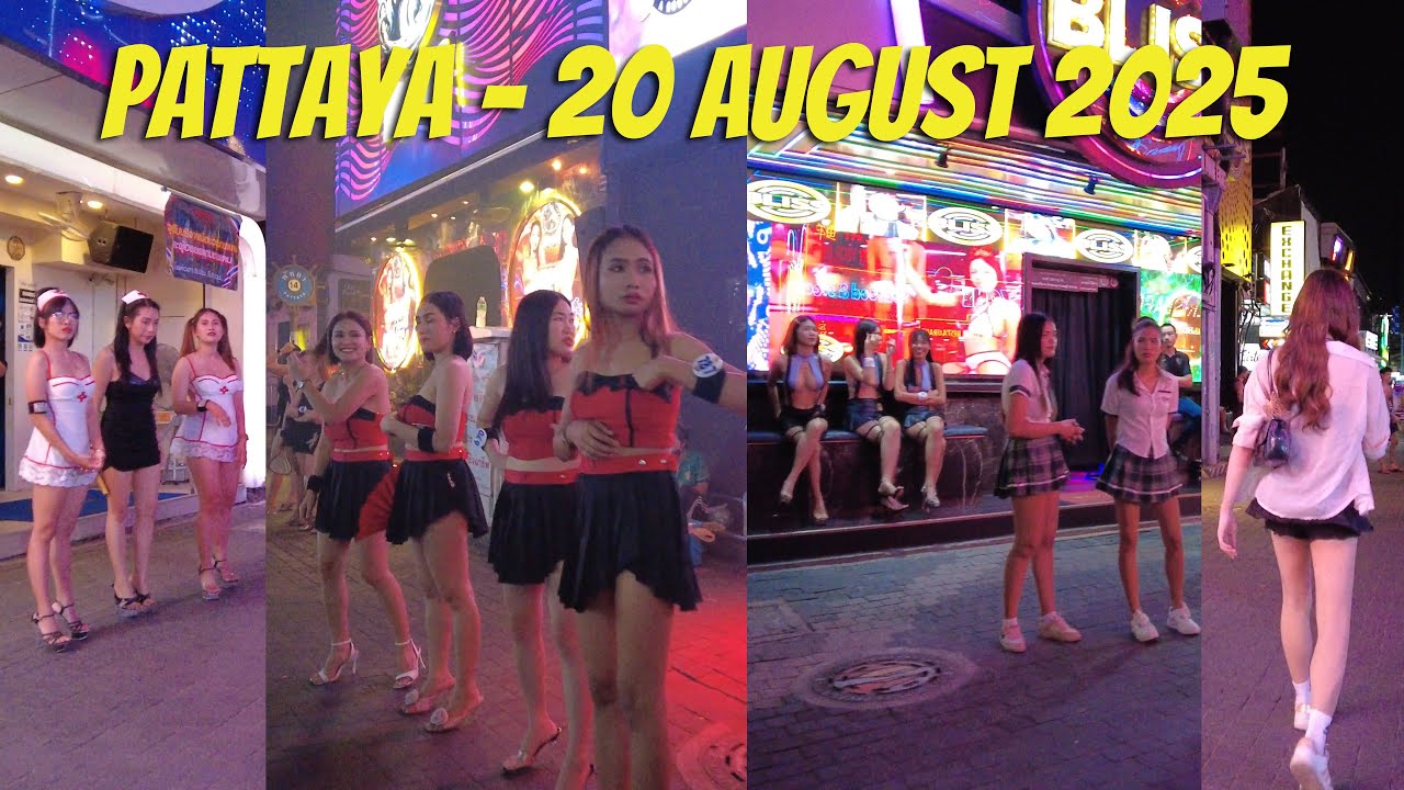 PATTAYA WALKING STREET  NIGHTLIFE 4K -  20 AUGUST 2025