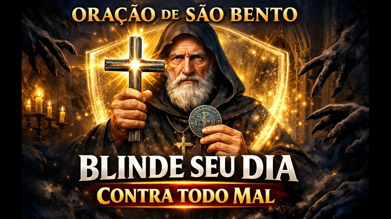 🔴Reze com São Bento Agora a Oração Poderosa para Blindar Seu Dia Contra Todo Mal🌟