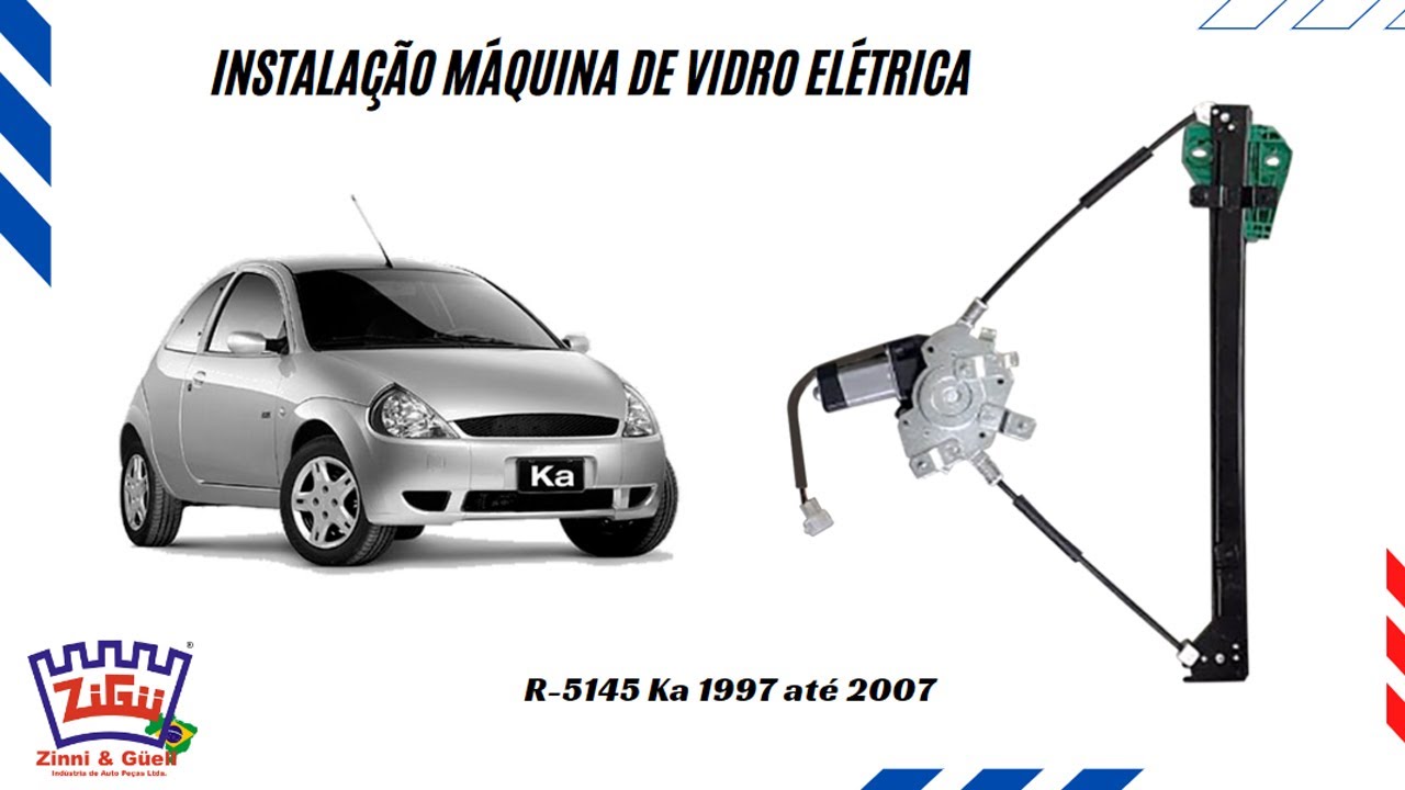 Instalação da máquina de vidro elétrica R-5145 Ka 1997 até 2007