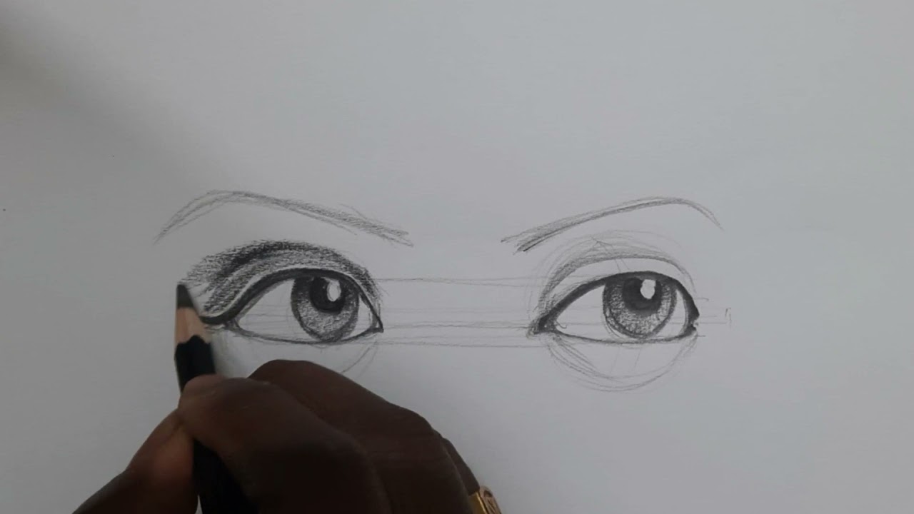 How to draw eyes in Tamil