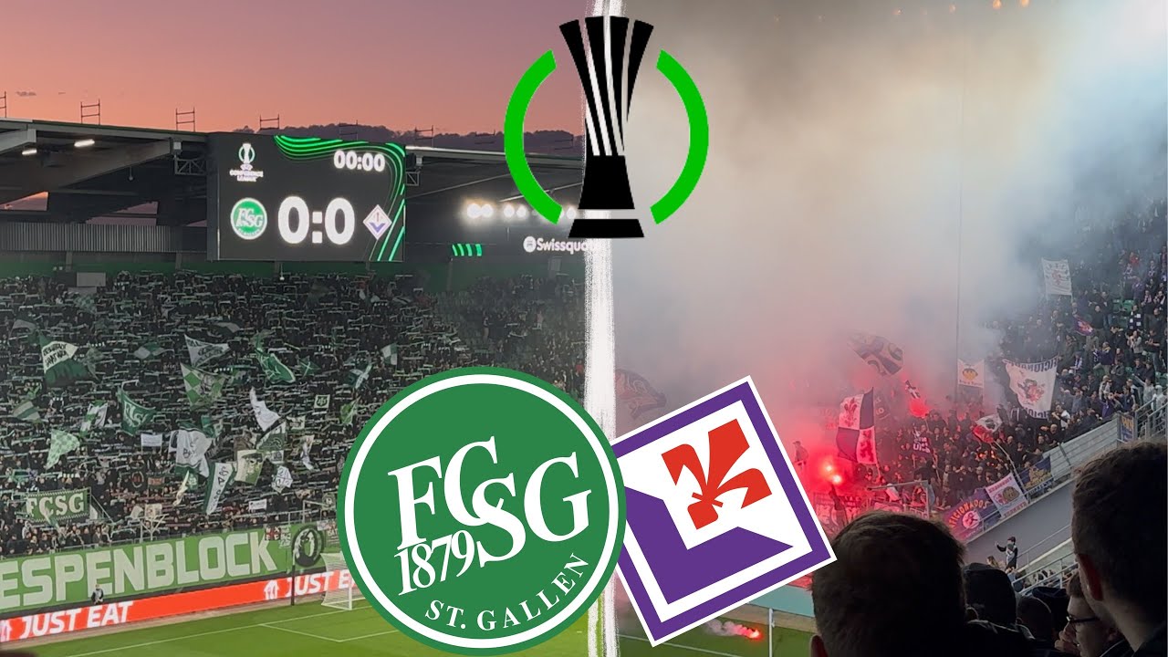 FC St. Gallen vs. AC Fiorentina - Conference League Stadionvlog | TRAUMTOR Görtler | Pyroshow🧨