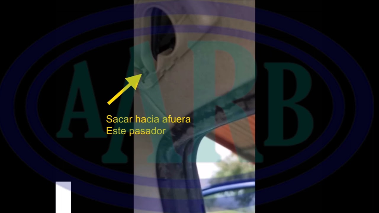 Remover tapizado del techo Opel Zafira