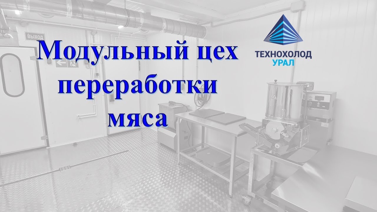 модульный цех по переработке мяса