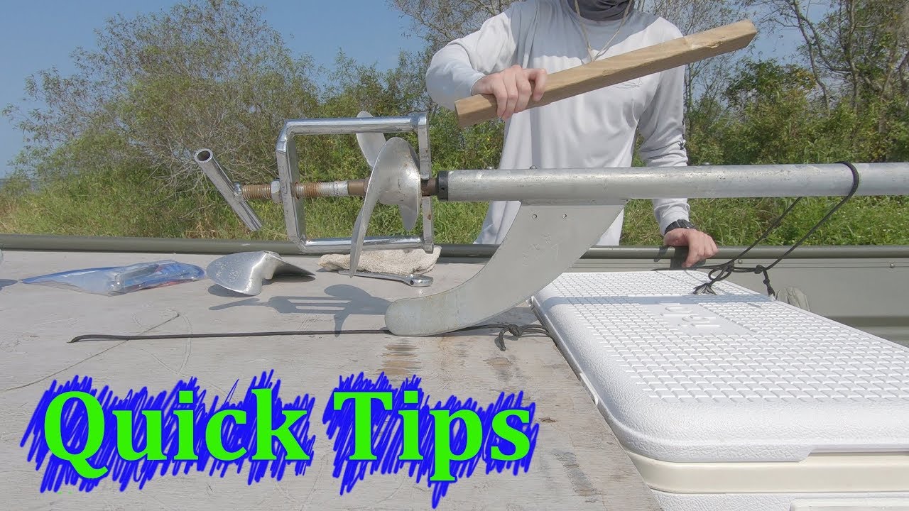 Quick Longtail Mud Motor Prop Change