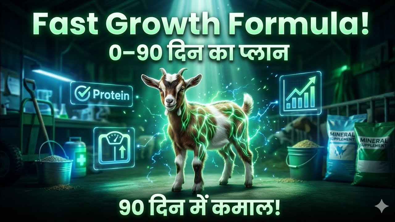 बकरी के बच्चों की ग्रोथ का सीक्रेट फार्मूला!
