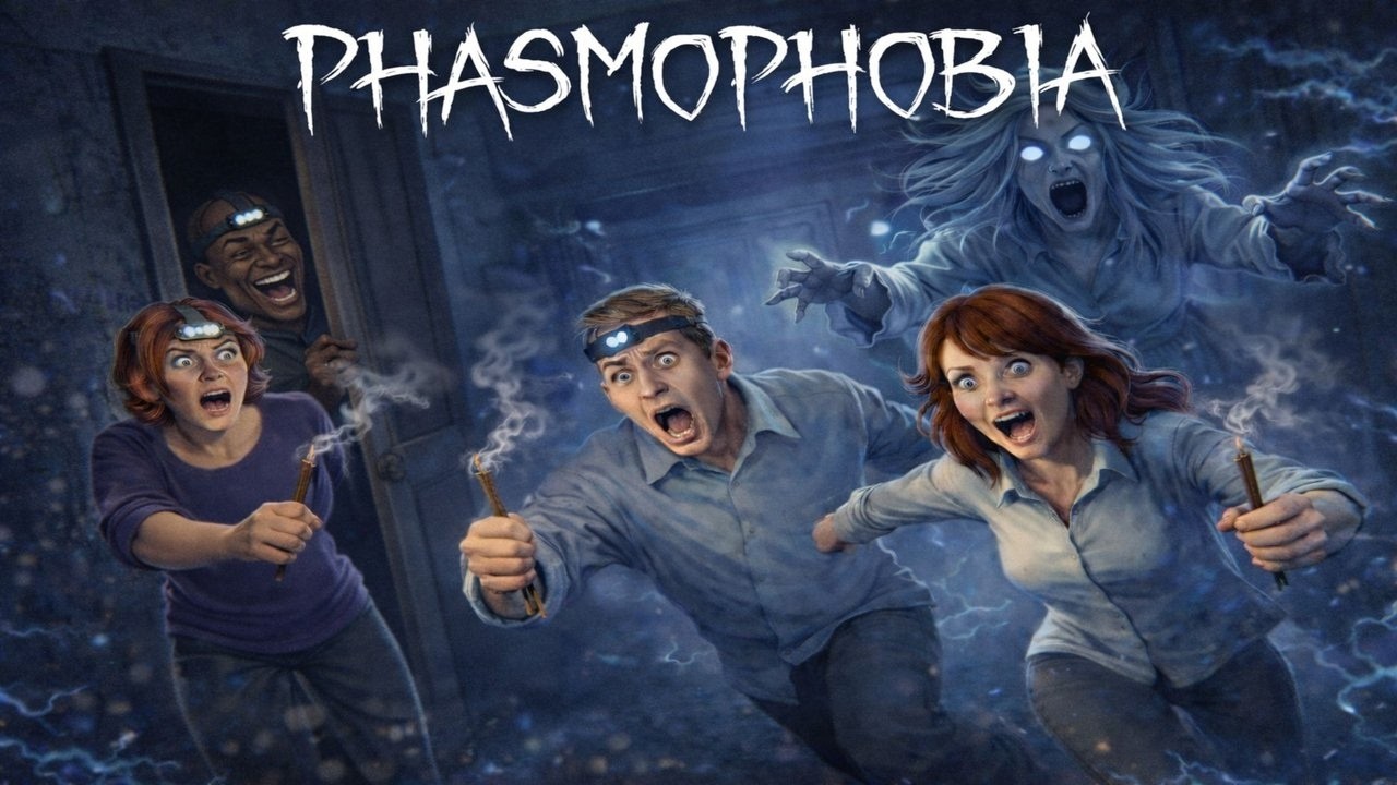 Le fantôme de Phasmophobia nous pourchasse pendant que Ploutre se cache