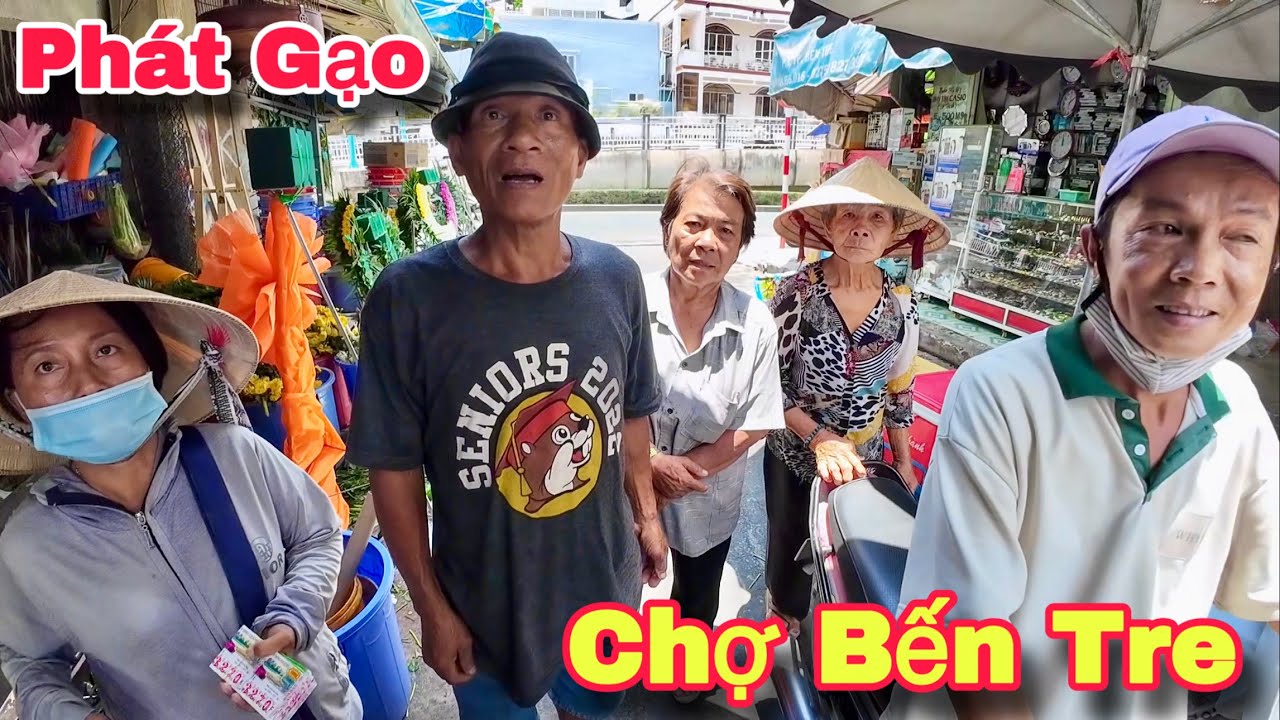 Chợ Bến Tre Người Khó Khăn Vui Mừng Nhận Gạo Từ Tấm Lòng Nhà Hảo Tâm Mỹ Xa Quê | Khương Nhựt Minh