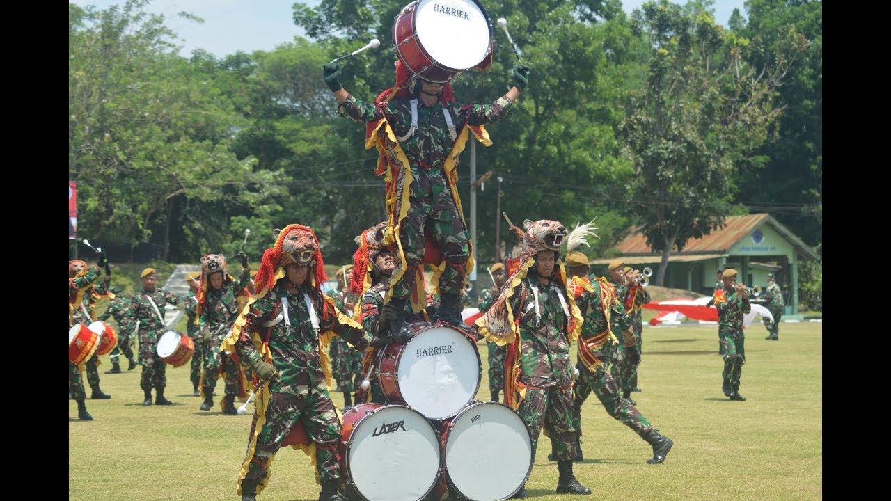 Atraksi Drumband Batalyon Arhanud 11/Wira Bhuana Yudha