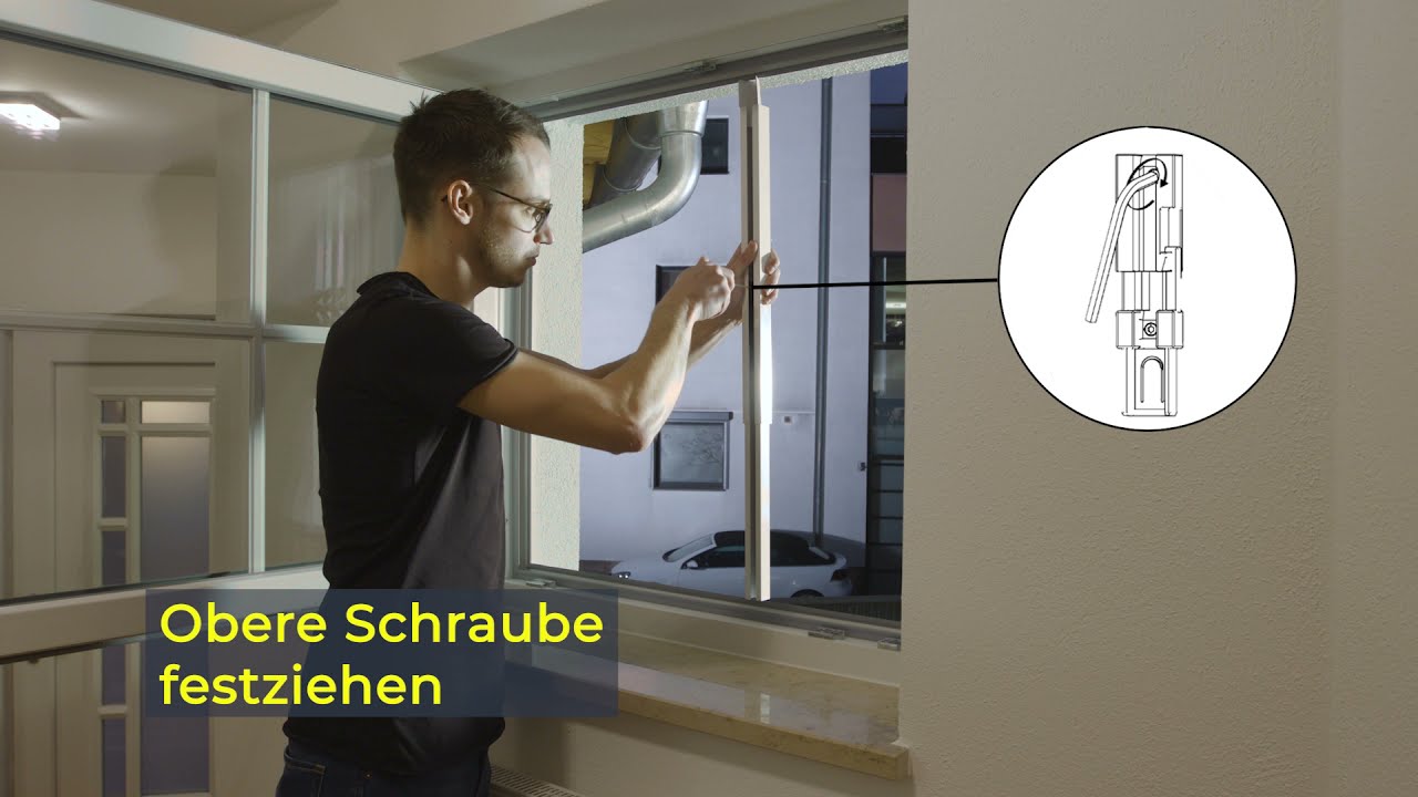 Installation des Clip'n'Shade - Deinem Aussenrollo gegen Hitze